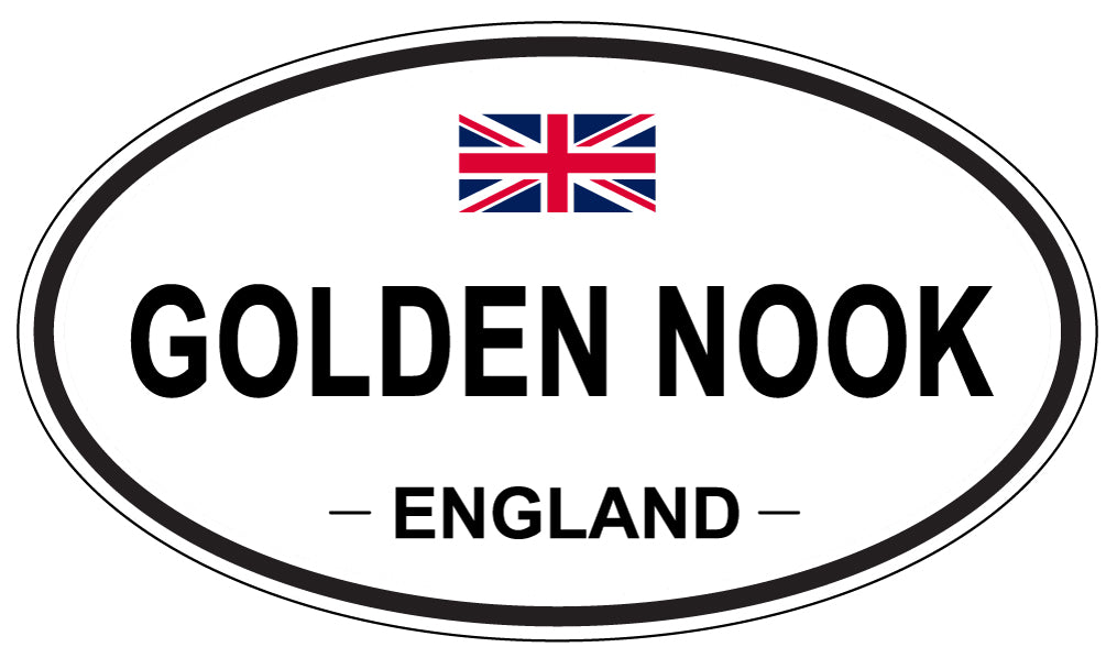 GOLDEN NOOK, ENGLAND - Oval Sticker