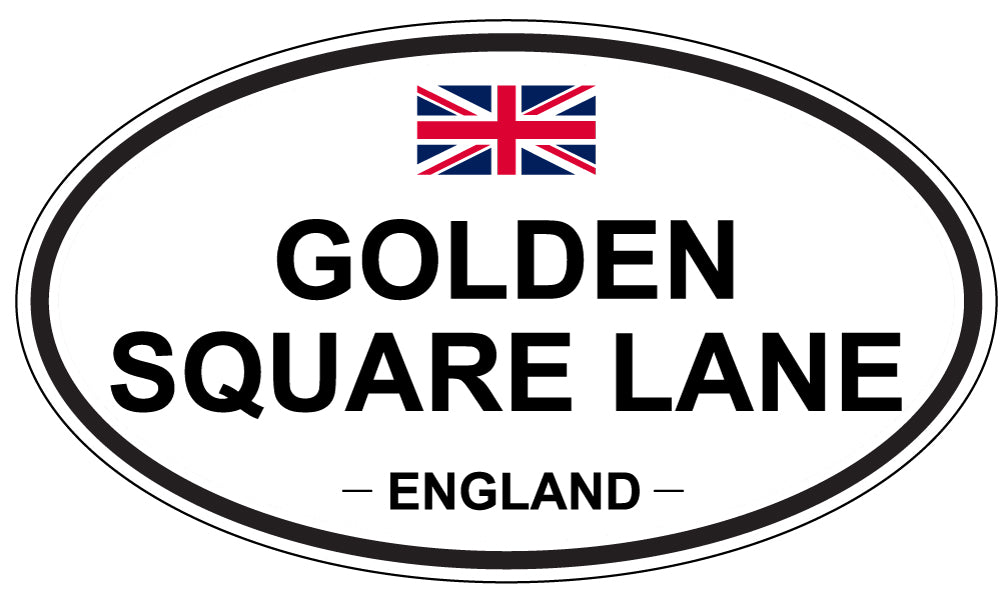 GOLDEN SQUARE LANE, England - Oval Magnet