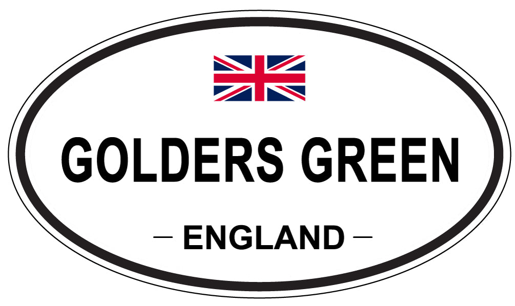 GOLDERS GREEN, ENGLAND - Oval Sticker