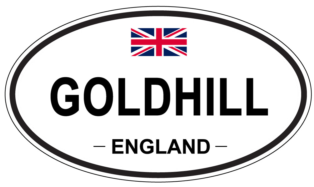GOLDHILL, ENGLAND - Oval Sticker