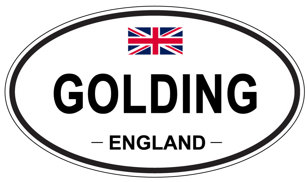 GOLDING, ENGLAND - Oval Sticker
