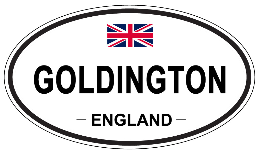 GOLDINGTON, ENGLAND - Oval Sticker