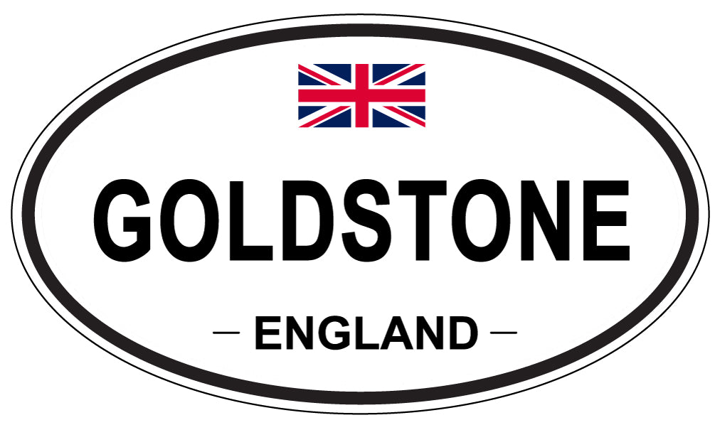 GOLDSTONE, ENGLAND - Oval Sticker