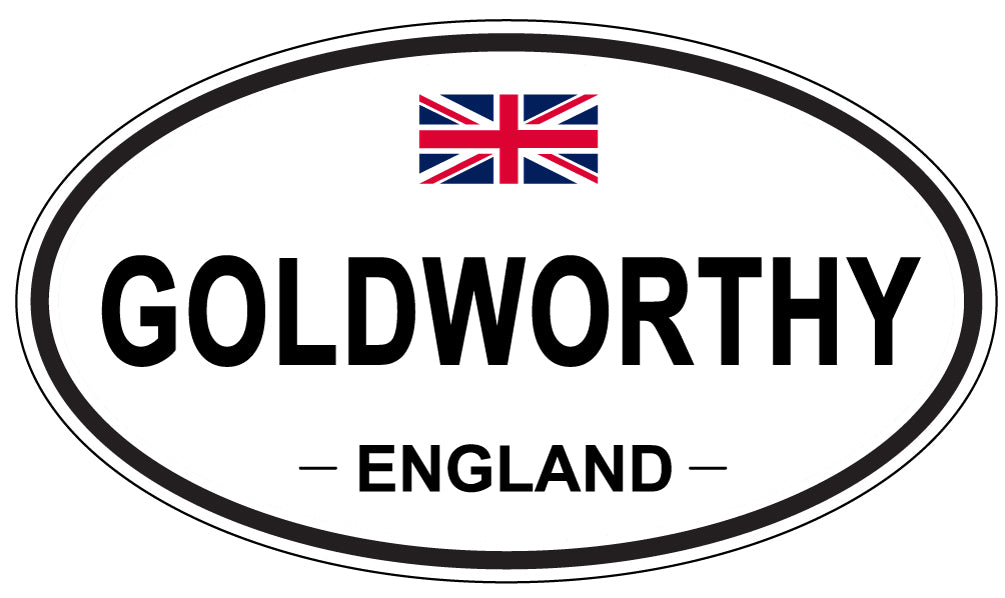 GOLDWORTHY, ENGLAND - Oval Sticker