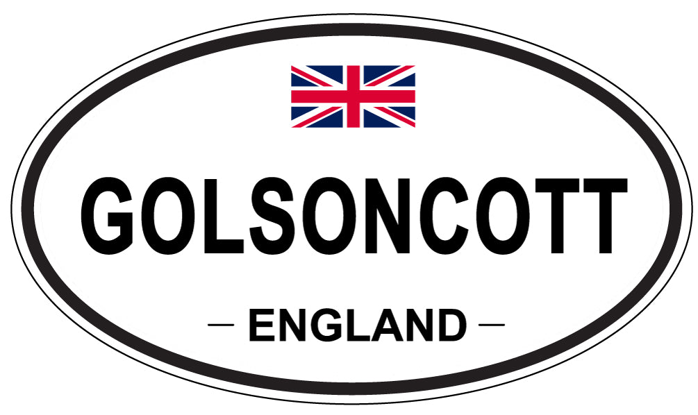 GOLSONCOTT, ENGLAND - Oval Sticker