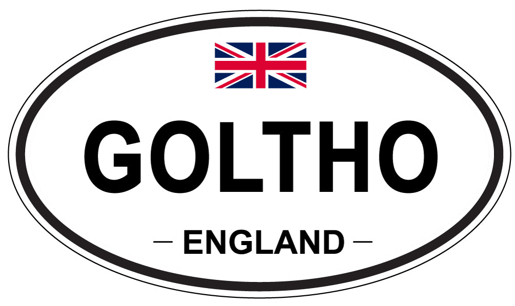 GOLTHO, ENGLAND - Oval Sticker