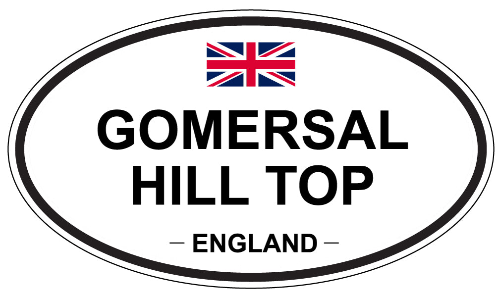 GOMERSAL HILL TOP, England - Oval Magnet