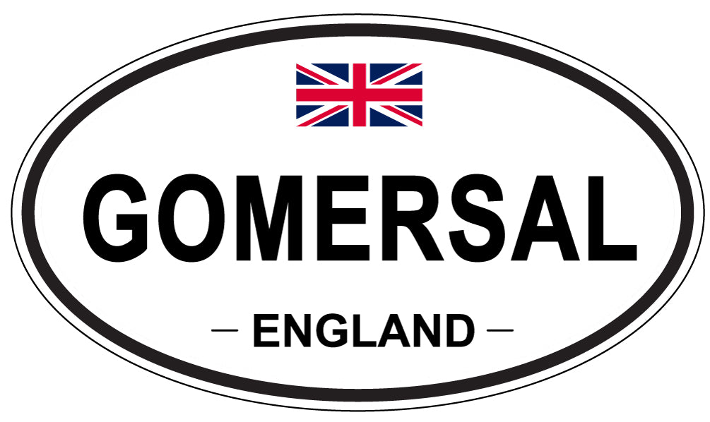 GOMERSAL, ENGLAND - Oval Sticker