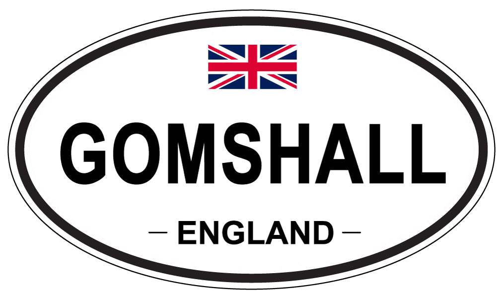 GOMSHALL, ENGLAND - Oval Sticker