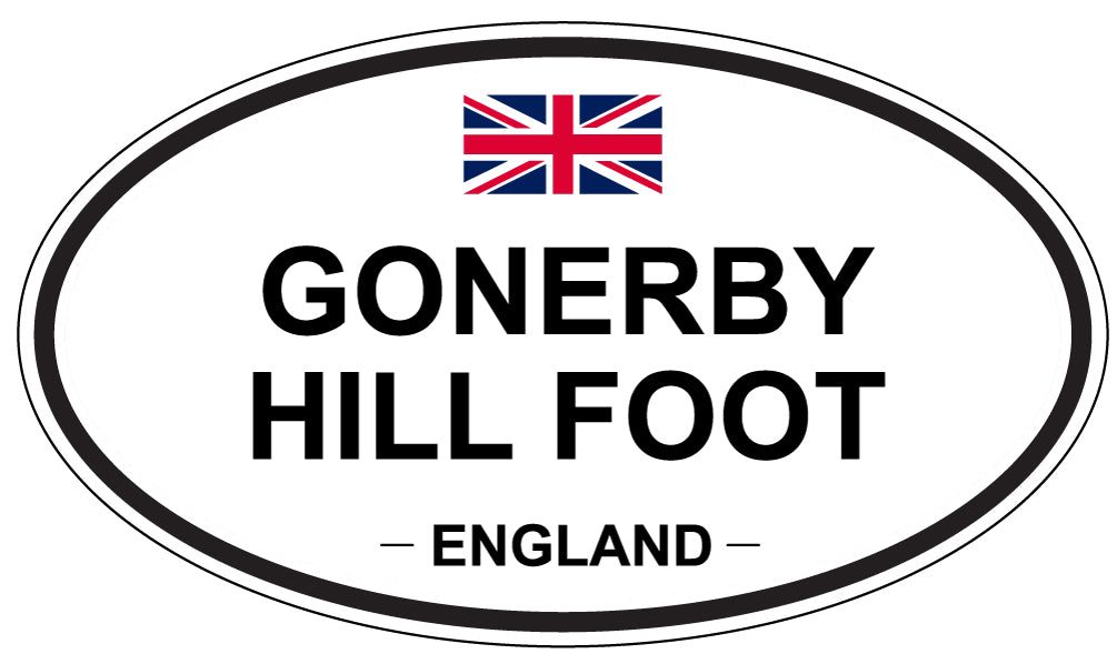 GONERBY HILL FOOT, ENGLAND - Oval Sticker