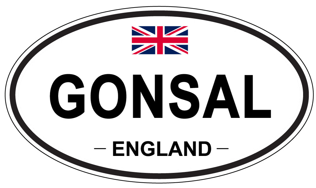 GONSAL, ENGLAND - Oval Sticker