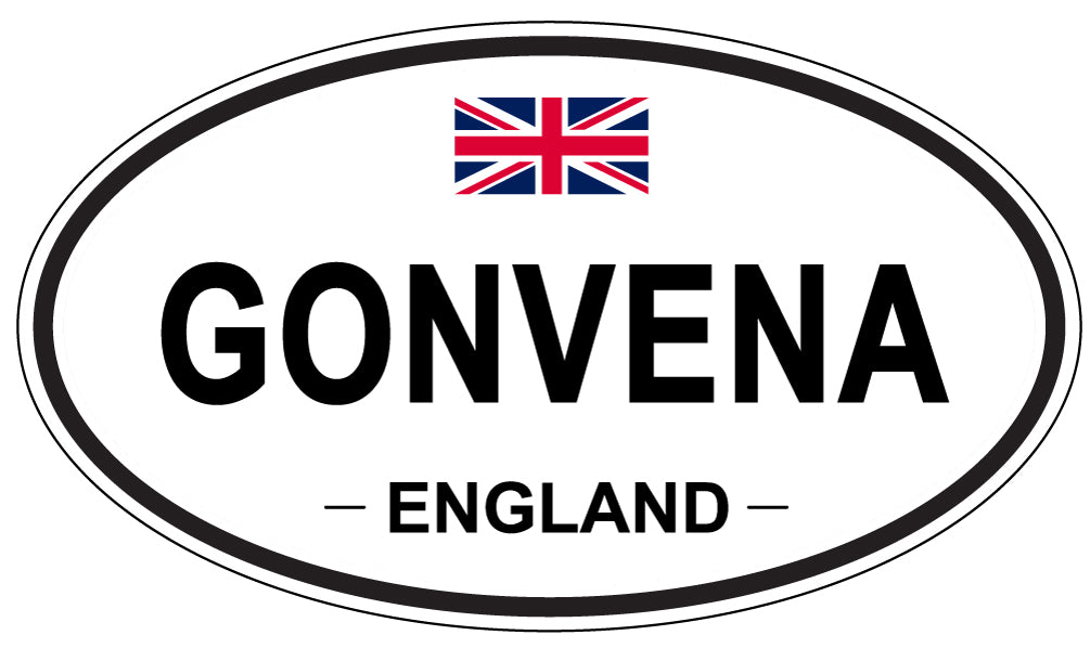 GONVENA, England - Oval Magnet