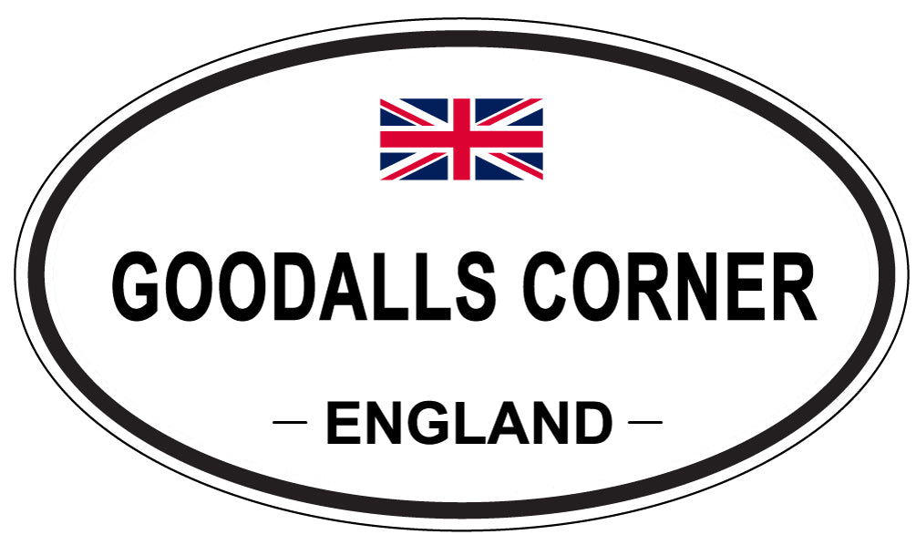 GOODALLS CORNER, ENGLAND - Oval Sticker