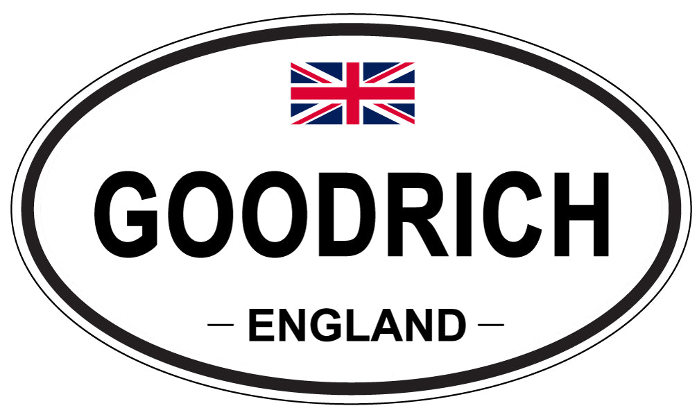 GOODRICH, ENGLAND - Oval Sticker