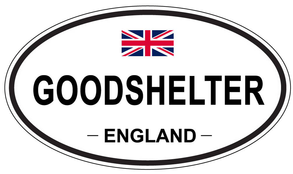 GOODSHELTER, ENGLAND - Oval Sticker