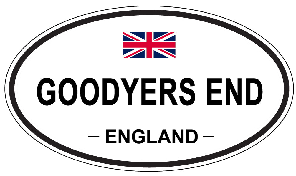 GOODYERS END, ENGLAND - Oval Sticker