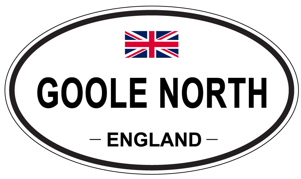 GOOLE NORTH, ENGLAND - Oval Sticker