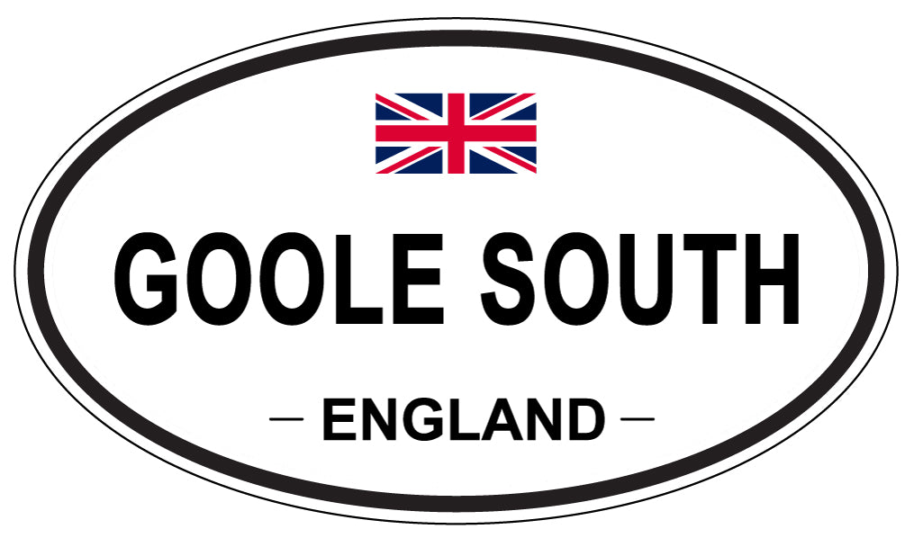 GOOLE SOUTH, ENGLAND - Oval Sticker