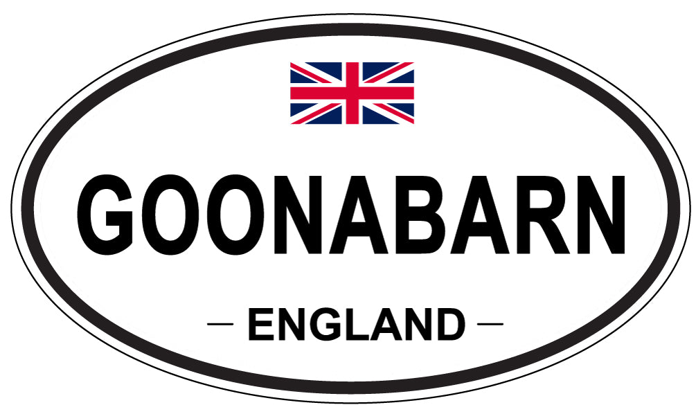 GOONABARN, ENGLAND - Oval Sticker