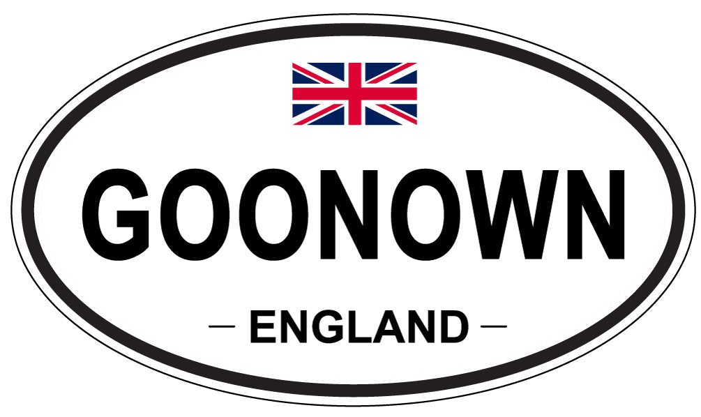 GOONOWN, England - Oval Magnet