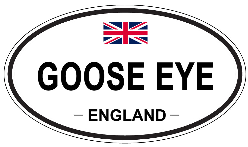 GOOSE EYE, ENGLAND - Oval Sticker