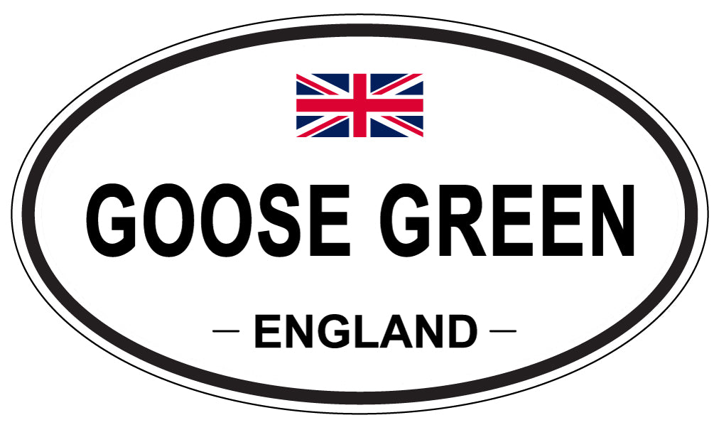 GOOSE GREEN, England - Oval Magnet