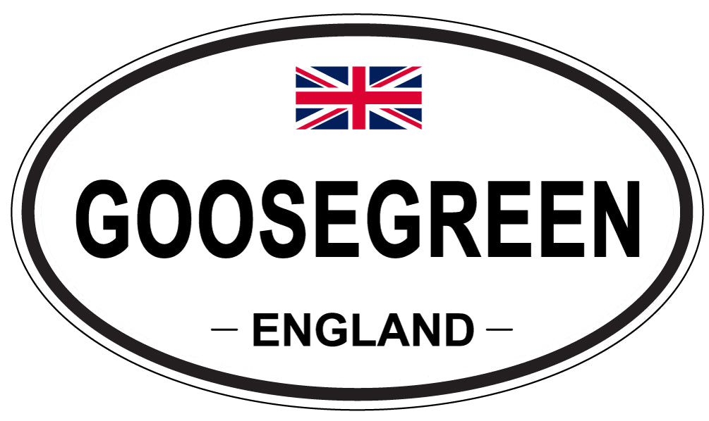 GOOSEGREEN, England - Oval Magnet