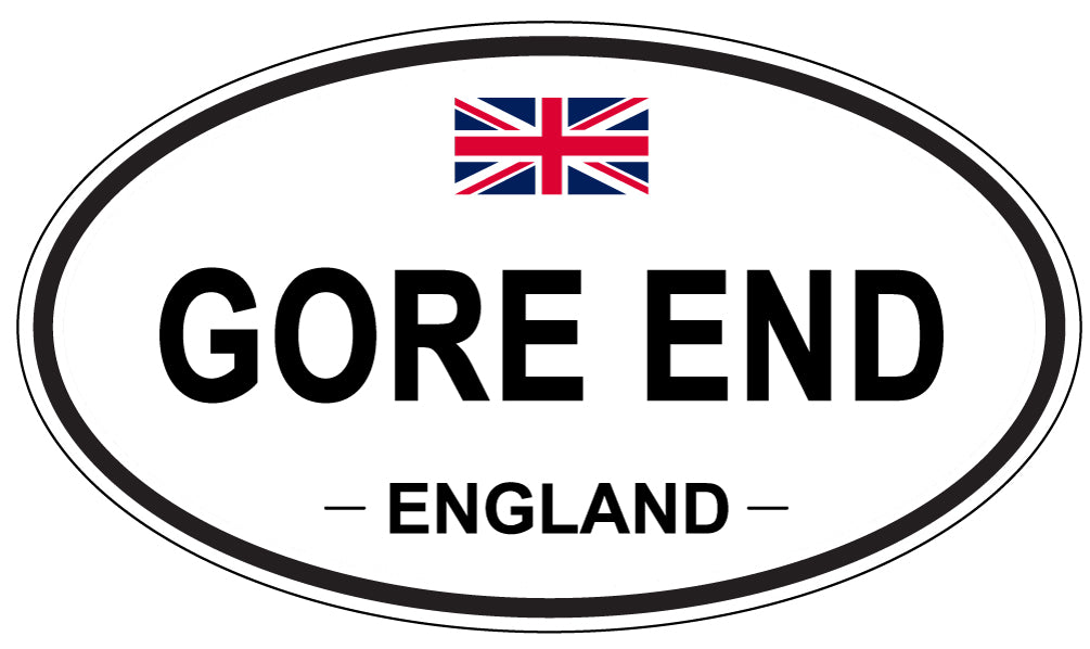 GORE END, ENGLAND - Oval Sticker