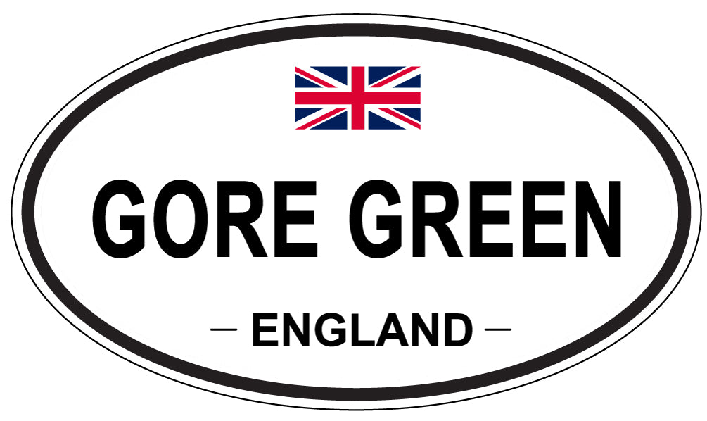 GORE GREEN, ENGLAND - Oval Sticker