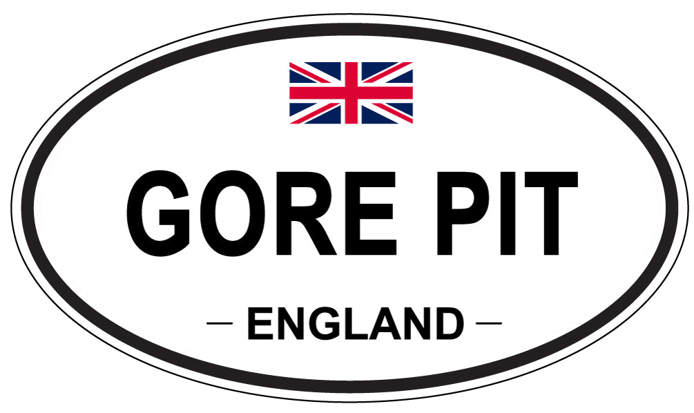 GORE PIT, ENGLAND - Oval Sticker