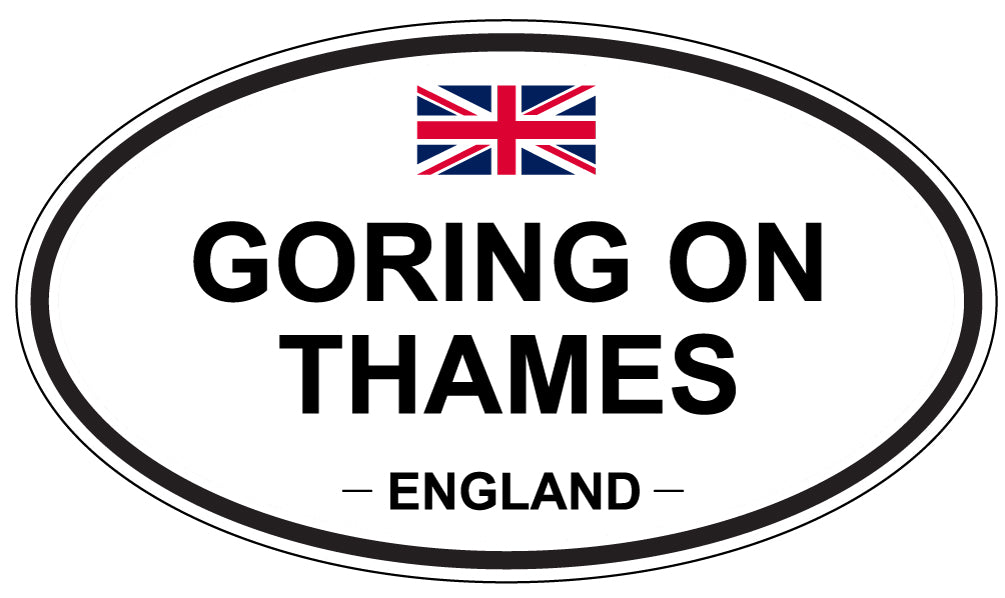 GORING ON THAMES, England - Oval Magnet