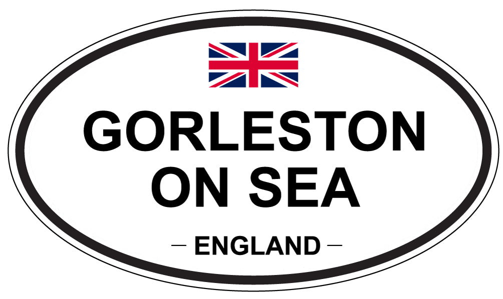 GORLESTON ON SEA, ENGLAND - Oval Sticker