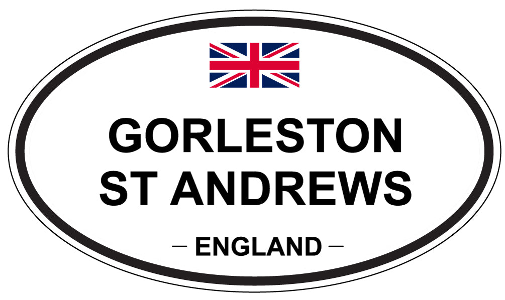 GORLESTON ST ANDREWS, ENGLAND - Oval Sticker