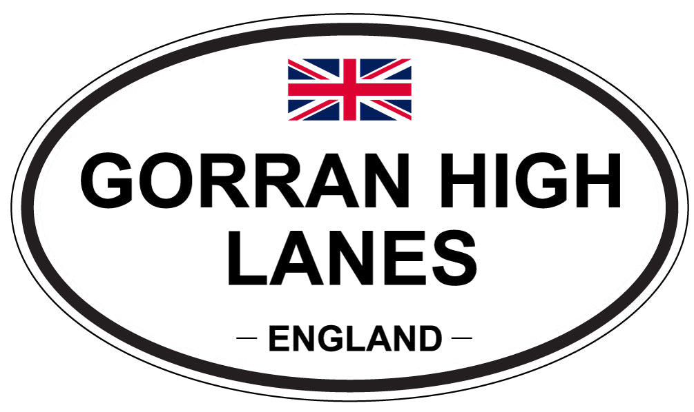 GORRAN HIGH LANES, ENGLAND - Oval Sticker