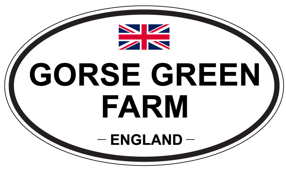 GORSE GREEN FARM, ENGLAND - Oval Sticker