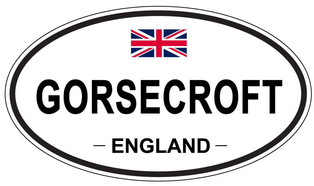 GORSECROFT, ENGLAND - Oval Sticker