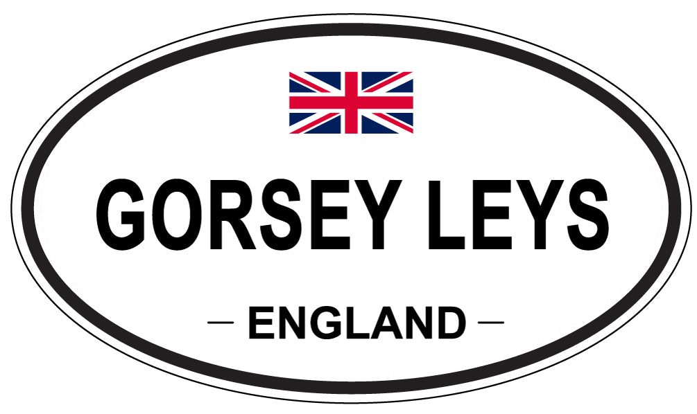 GORSEY LEYS, ENGLAND - Oval Sticker
