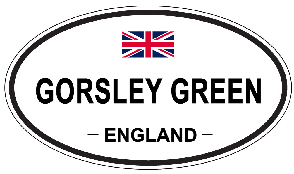 GORSLEY GREEN, ENGLAND - Oval Sticker