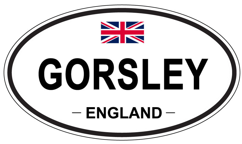 GORSLEY, ENGLAND - Oval Sticker