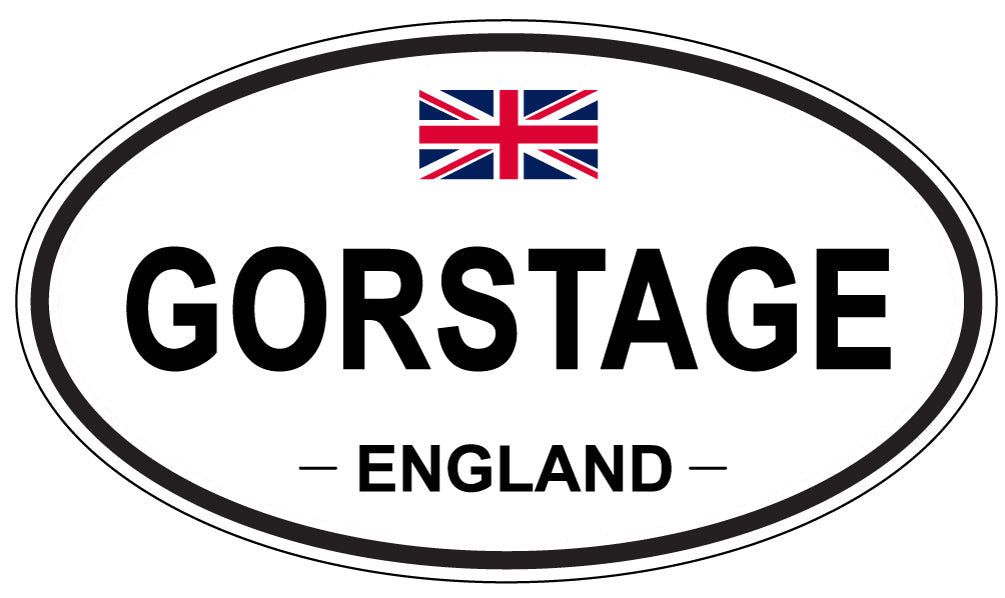 GORSTAGE, ENGLAND - Oval Sticker