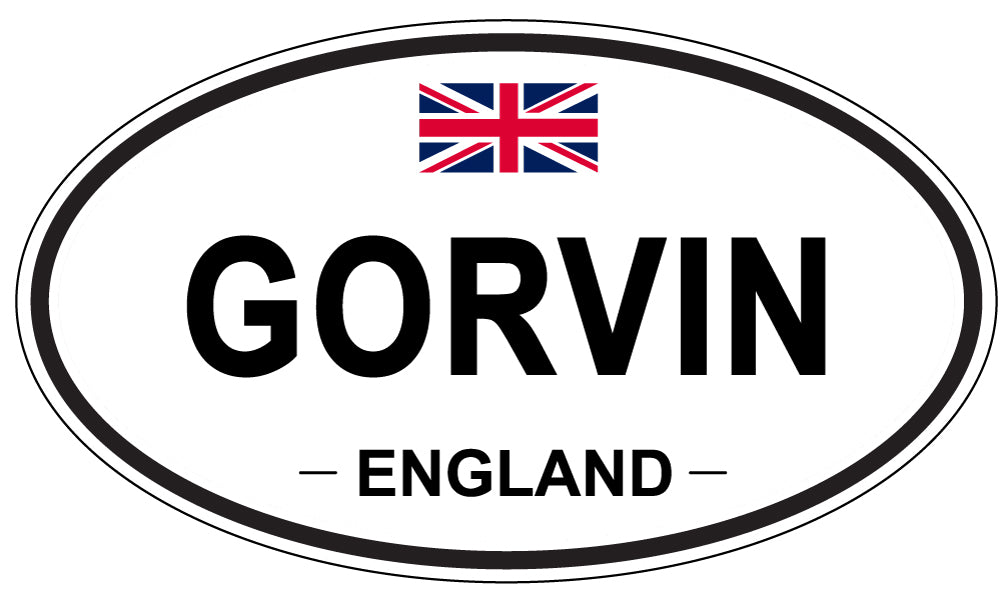 GORVIN, England - Oval Magnet