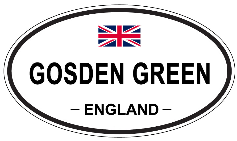 GOSDEN GREEN, ENGLAND - Oval Sticker