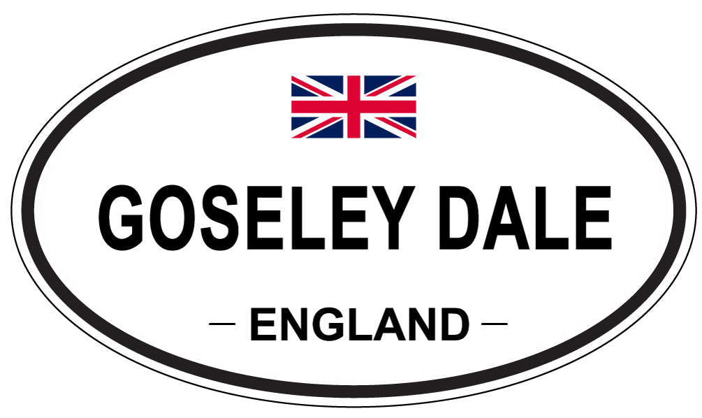 GOSELEY DALE, ENGLAND - Oval Sticker