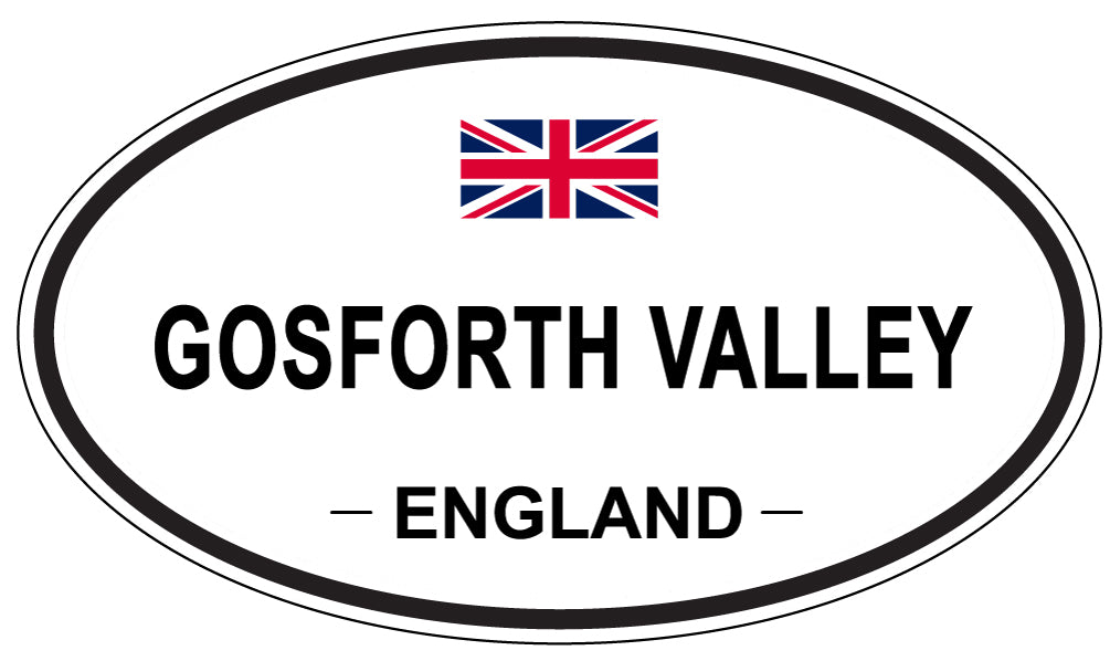 GOSFORTH VALLEY, ENGLAND - Oval Sticker