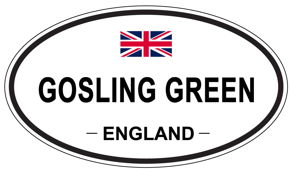 GOSLING GREEN, ENGLAND - Oval Sticker