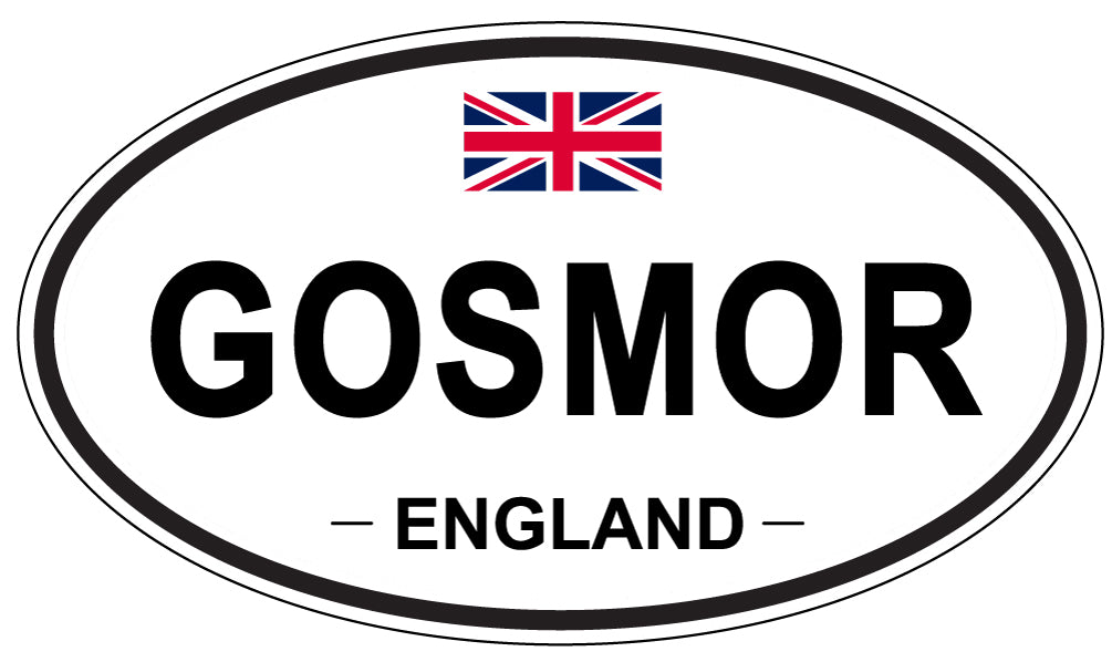 GOSMOR, ENGLAND - Oval Sticker