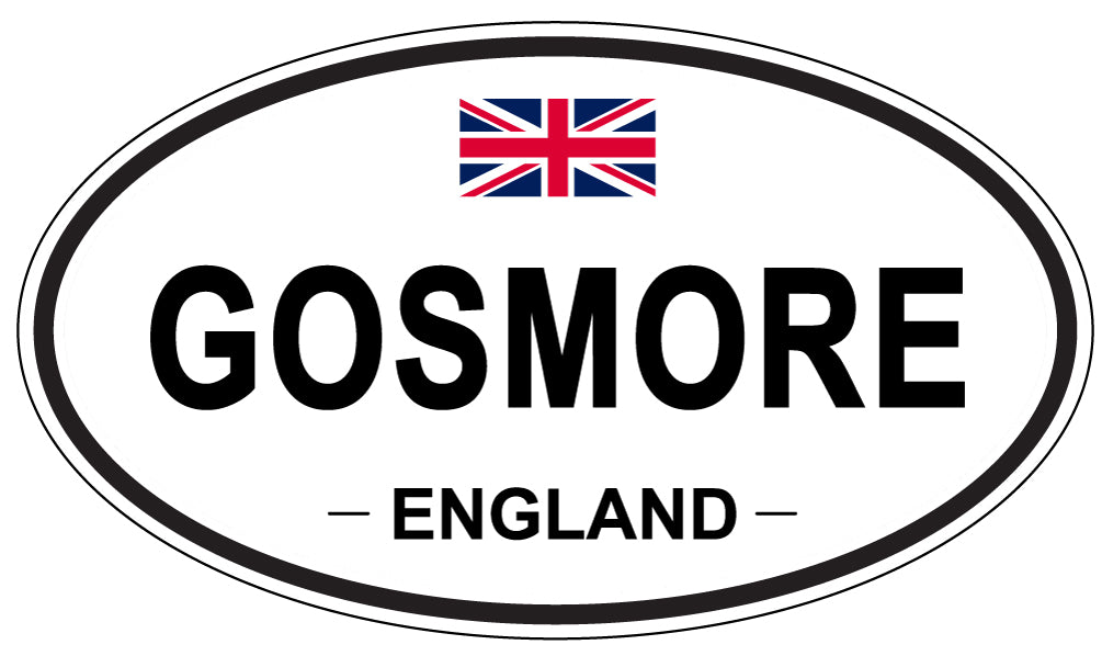 GOSMORE, ENGLAND - Oval Sticker