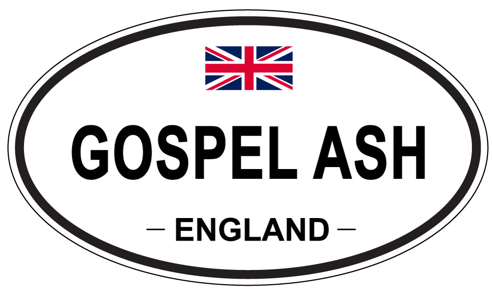 GOSPEL ASH, ENGLAND - Oval Sticker