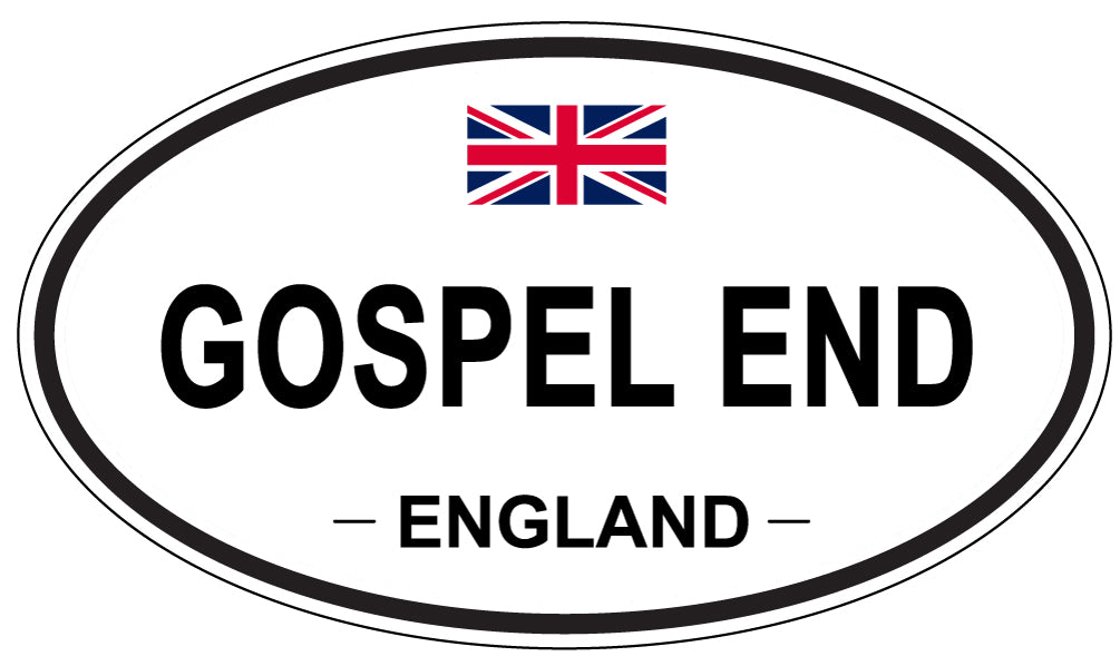 GOSPEL END, ENGLAND - Oval Sticker