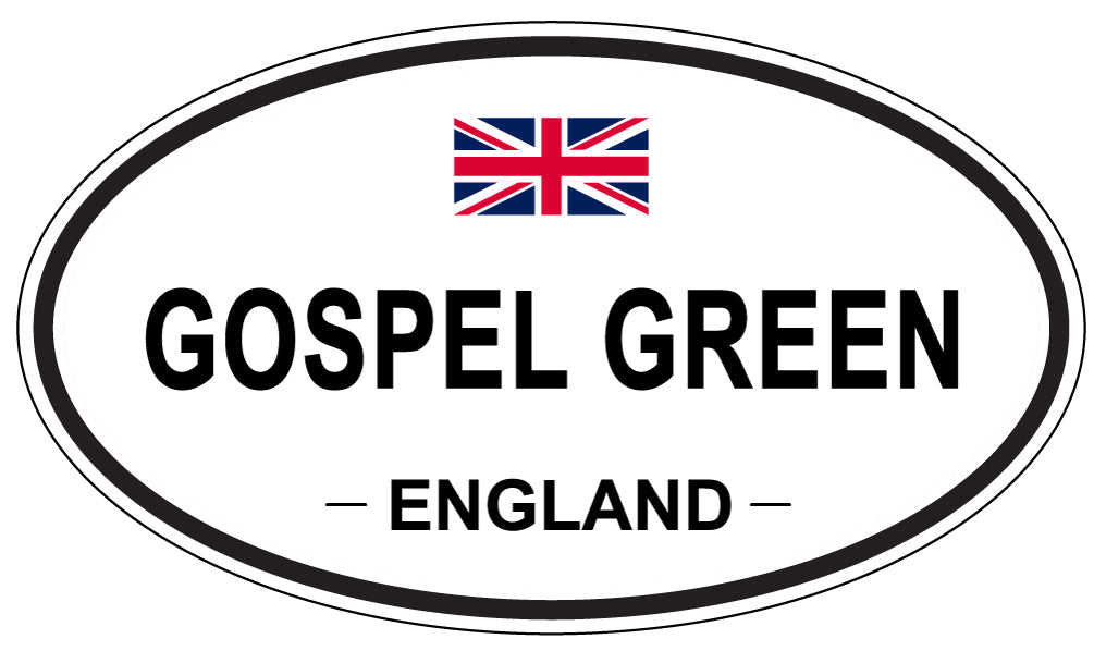 GOSPEL GREEN, ENGLAND - Oval Sticker